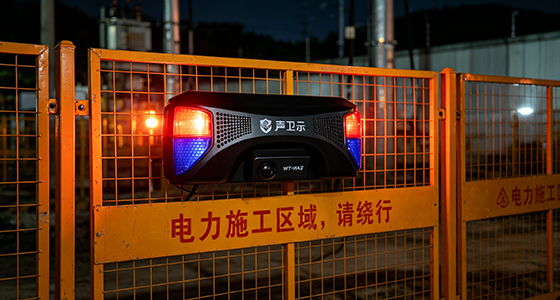 电力施工围栏警示