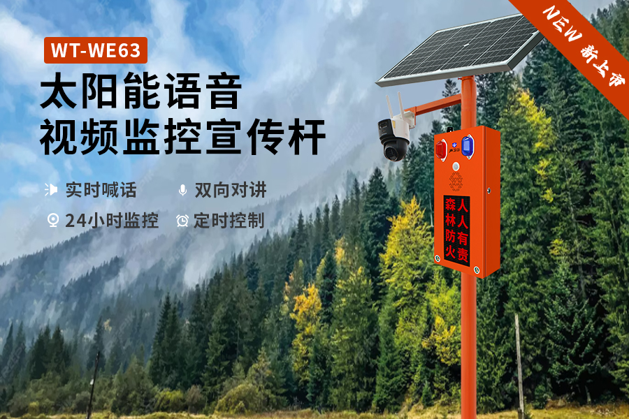 WT-WE63太阳能语音宣传杆